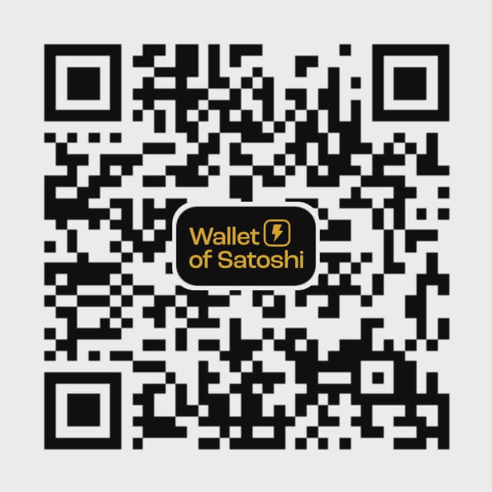 Wallet of Satoshi Lightning QR code